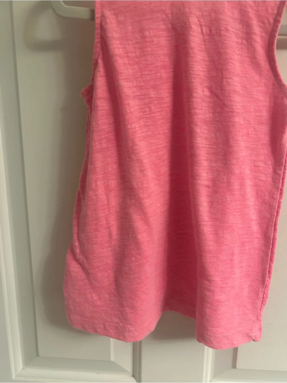 Carter's Neon Pink Girls' Sleeveless Tank with Subtle Geometric Print